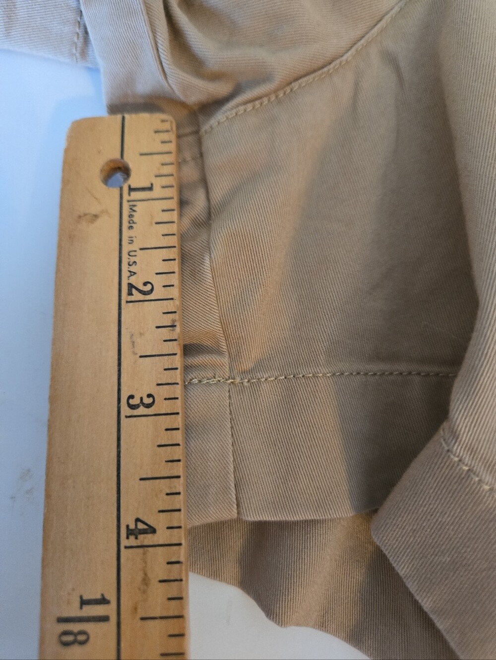 Lauren Ralph Lauren Classic High-Waist Khaki Tan Women’s Shorts Size 12 - Picture 9 of 10